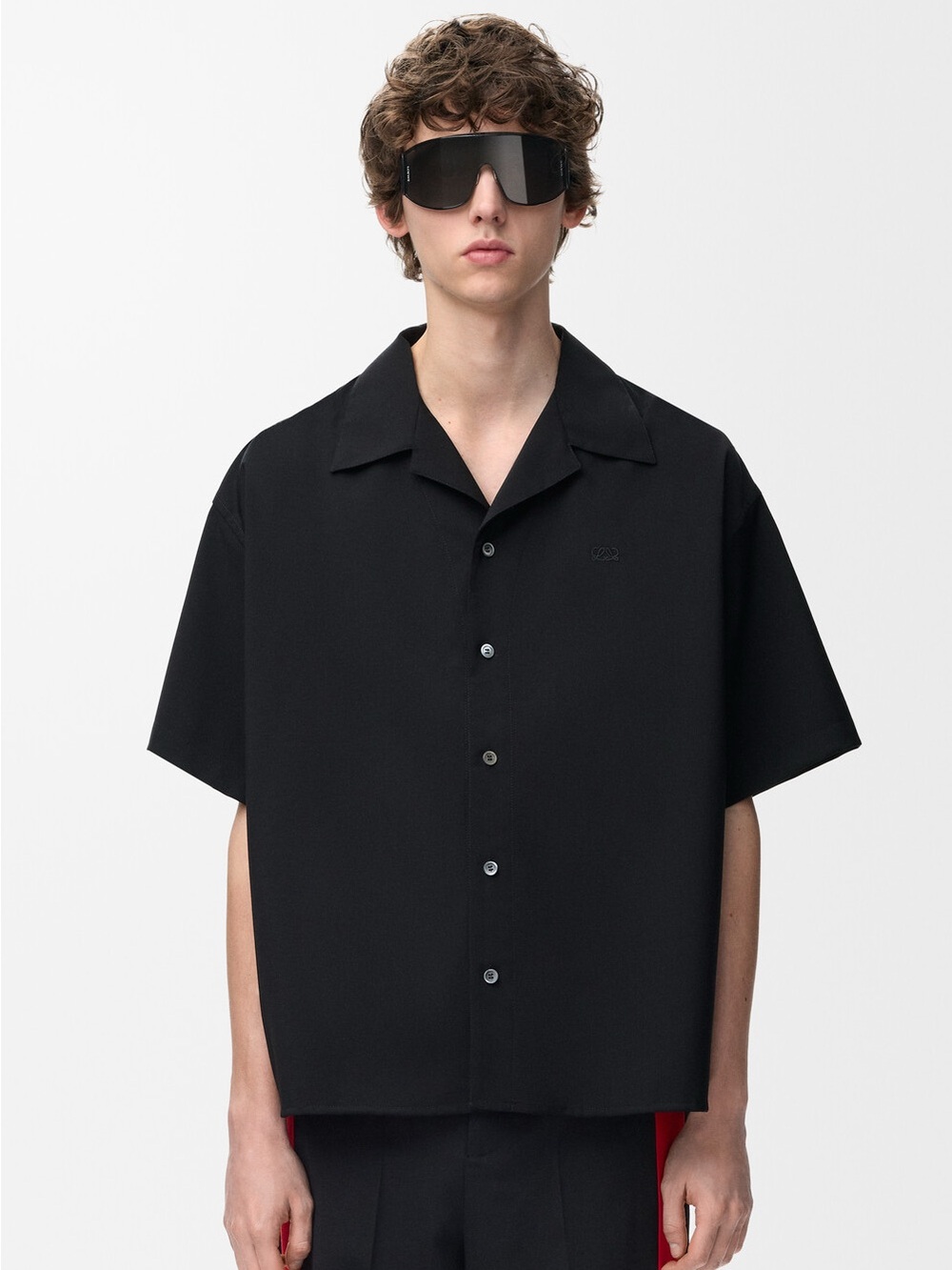 Loewe Short Sleeve Shirt In Wool Size M